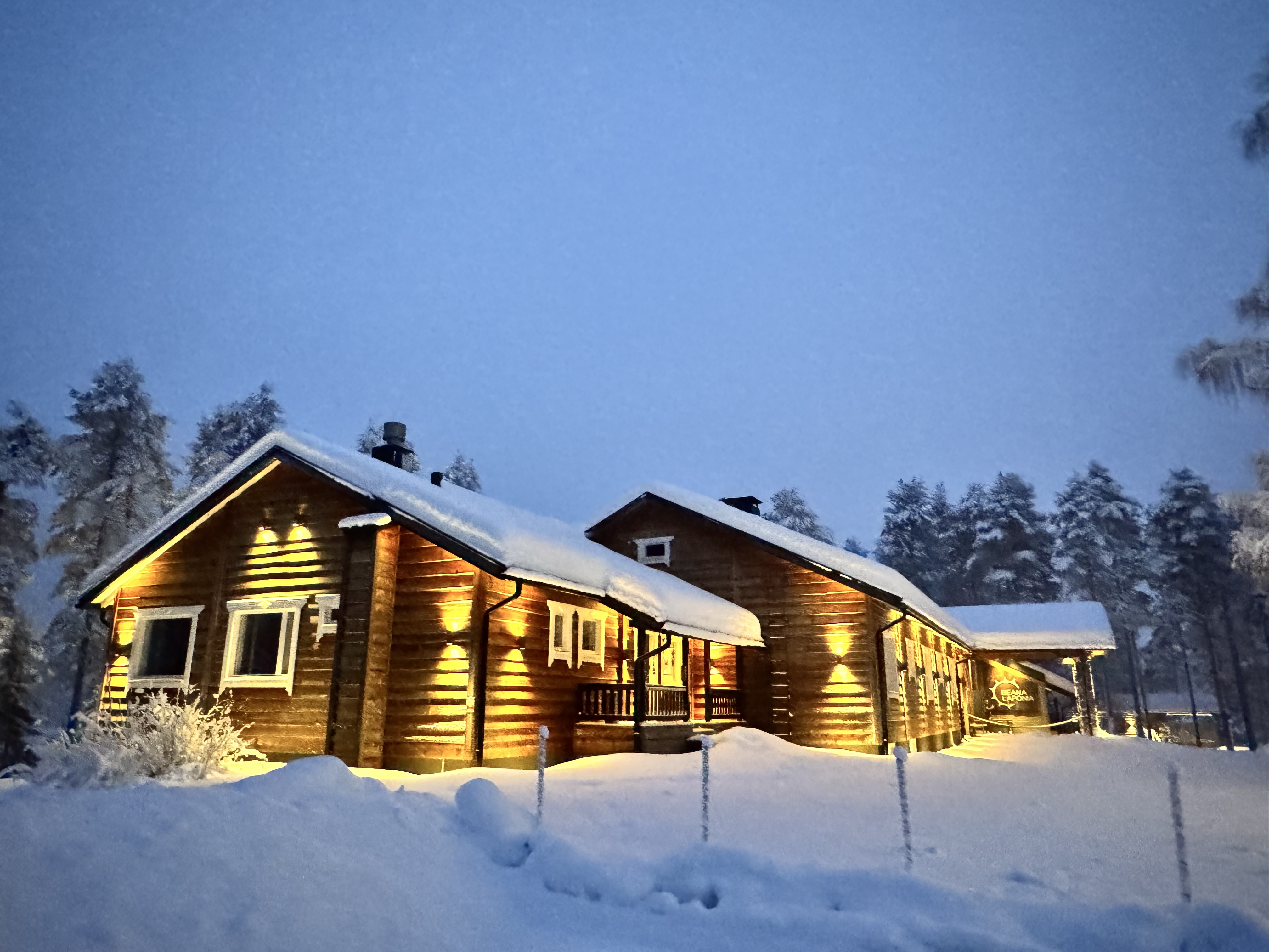 Arriving to Beana Laponia, an adults-only boutique wilderness hotel