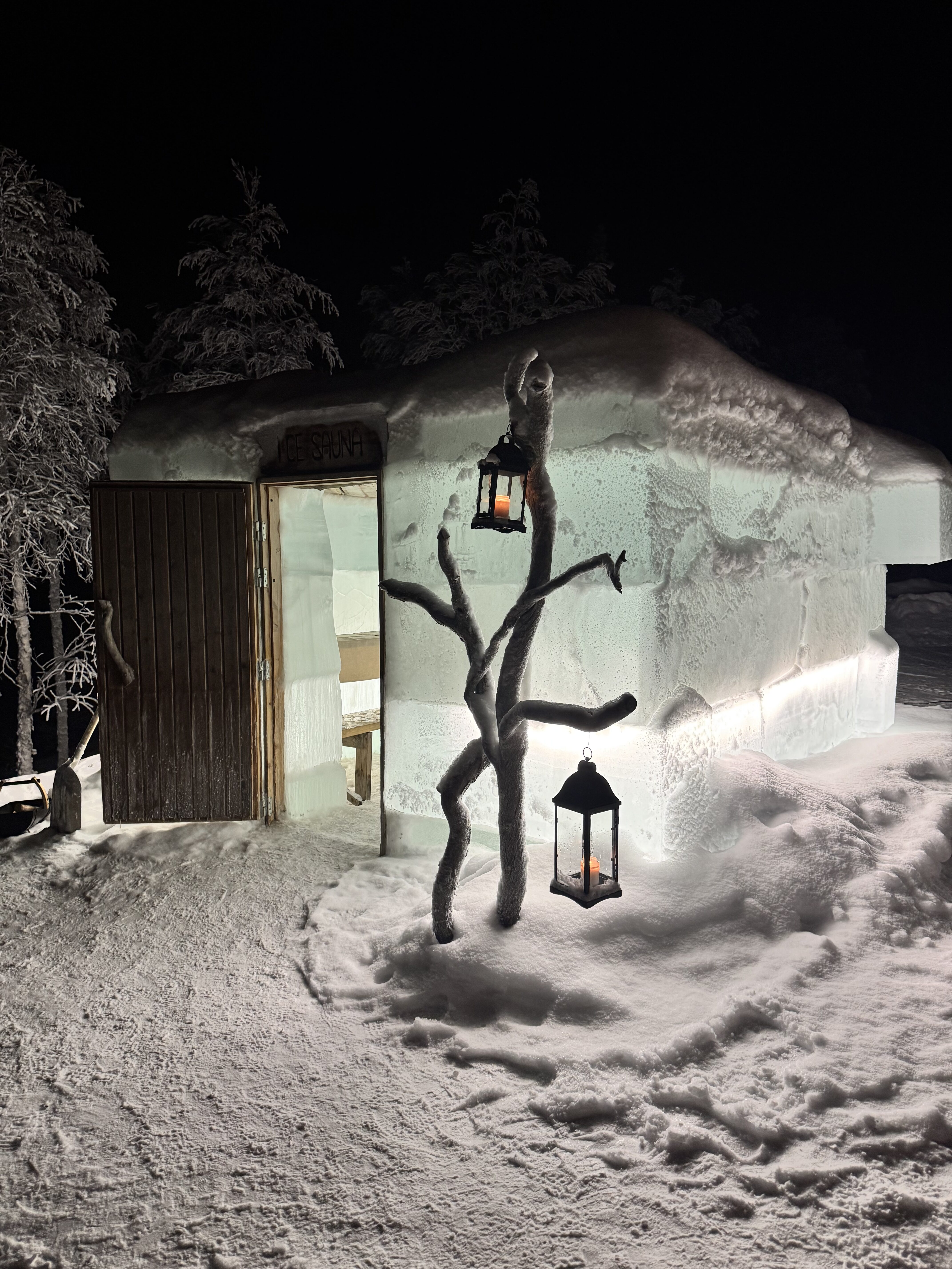 Ice sauna in the Pyhäpiilo Sauna World by Rukan Salonki