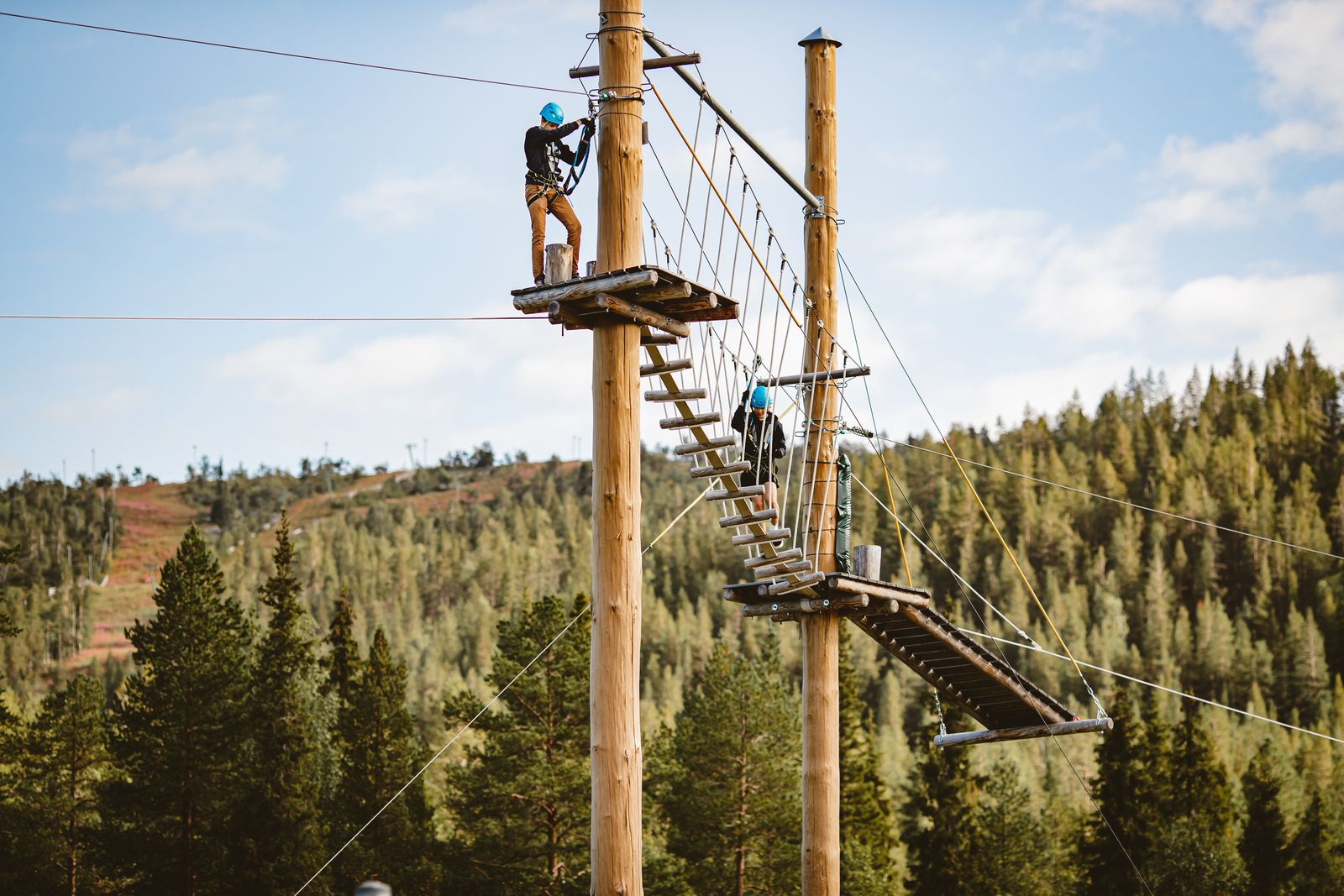 Adventure park is few hundred meters away from Arctic Nook