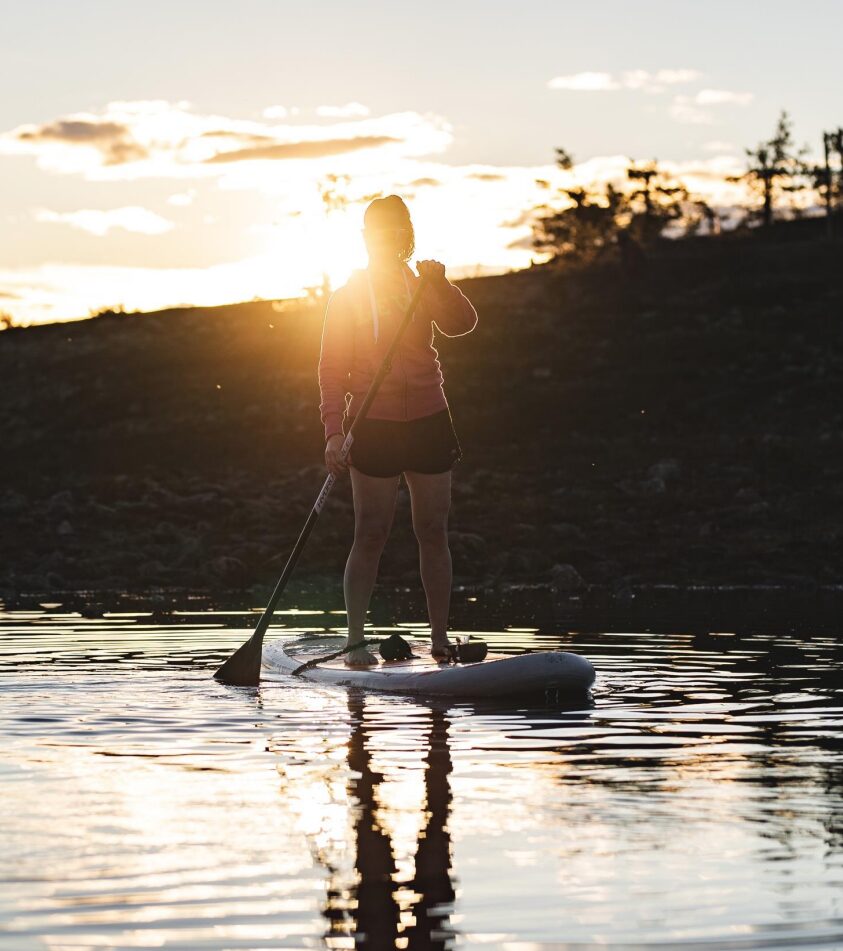 Sup boarding under the midnight sun@Arctic Nook