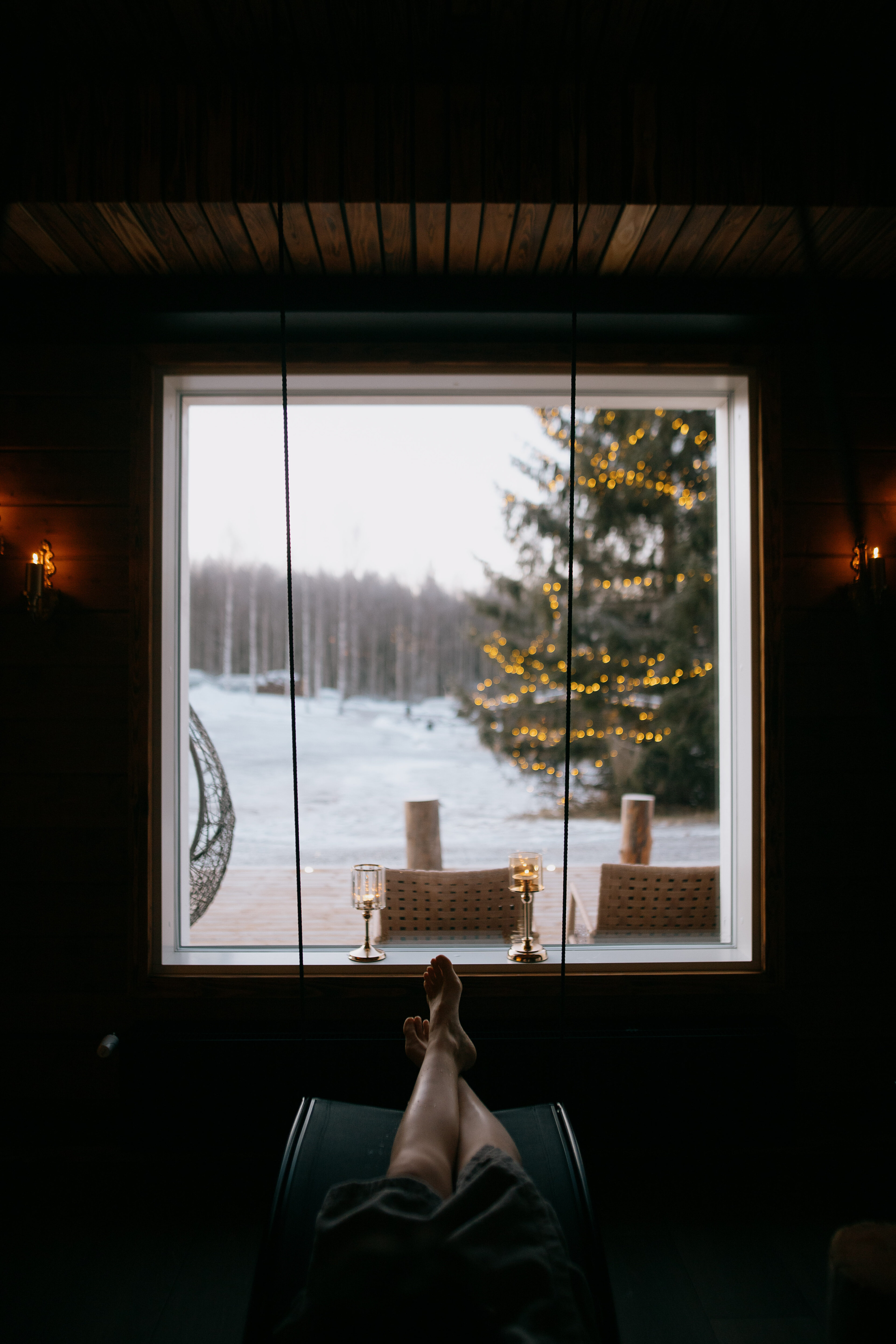 Relaxation area in the Thermal Suite at Aito Igloo & Spa
