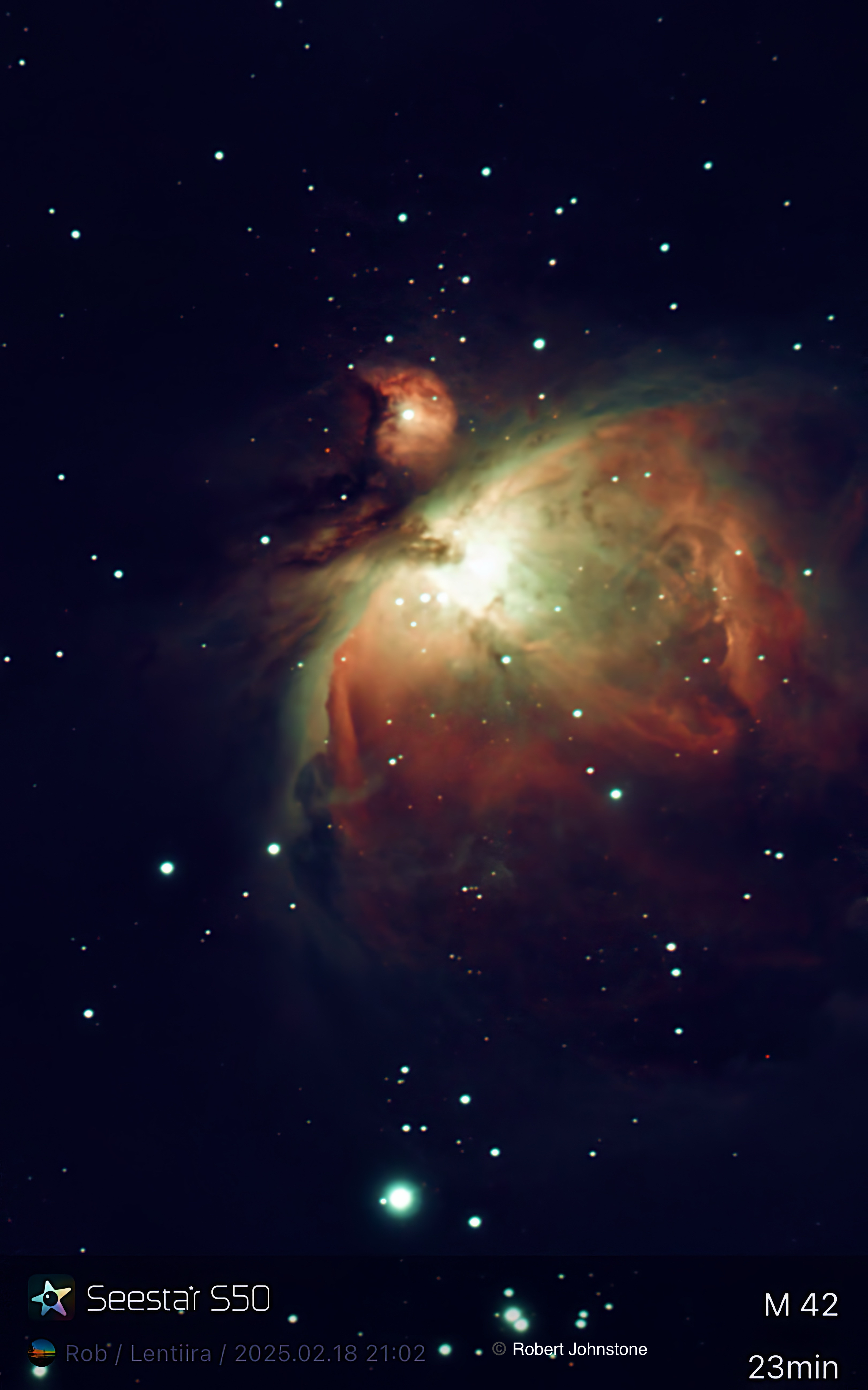 Orion Nebula @Courtesy of Robert Johnstone